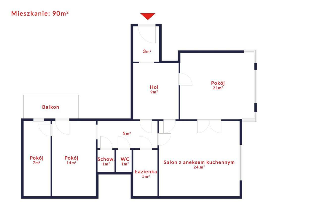 Tenement Apartment 90M2 City Center Krakau Exterior foto